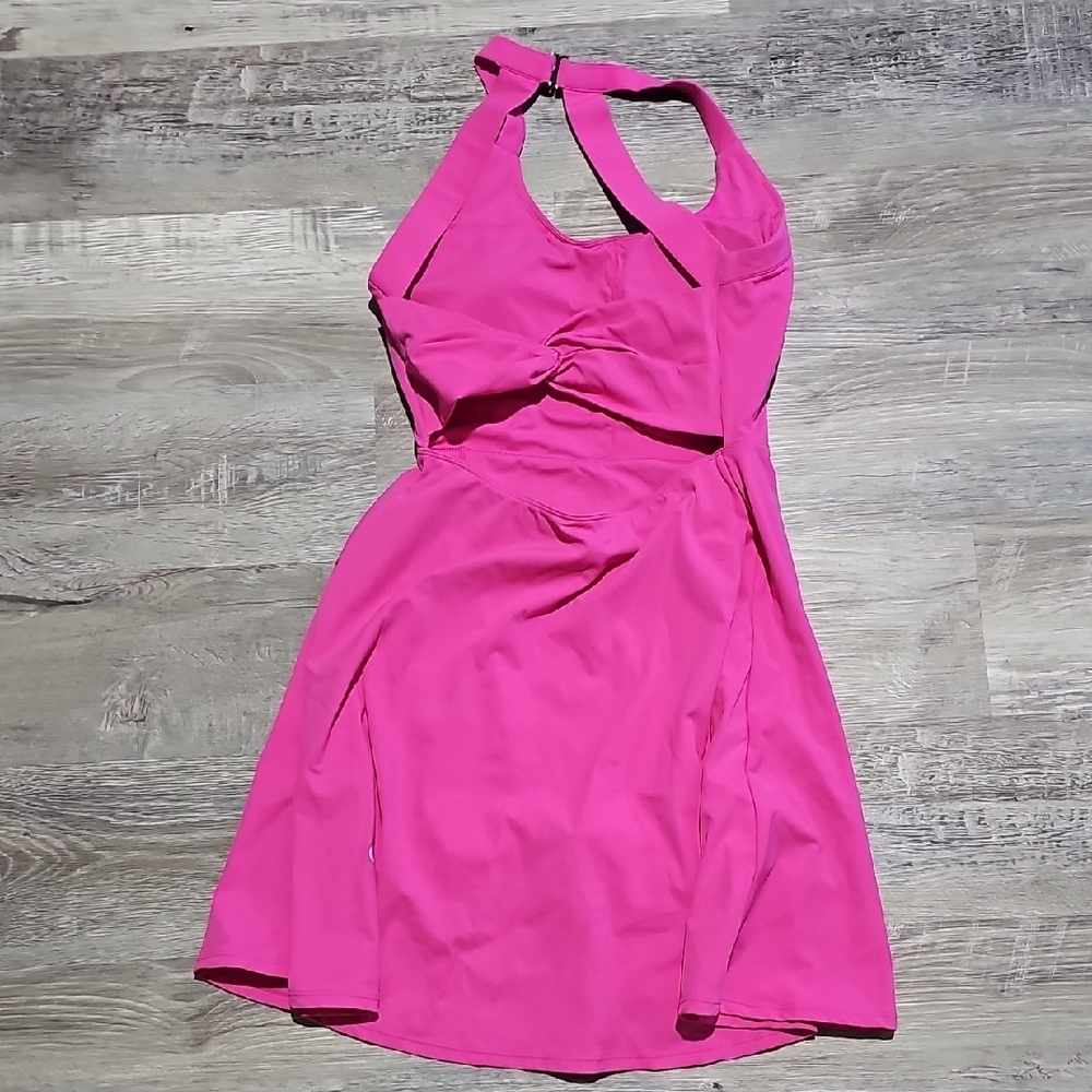 NWOT HALARA Pink Tennis Dress With Shorts - Picture 4 of 4